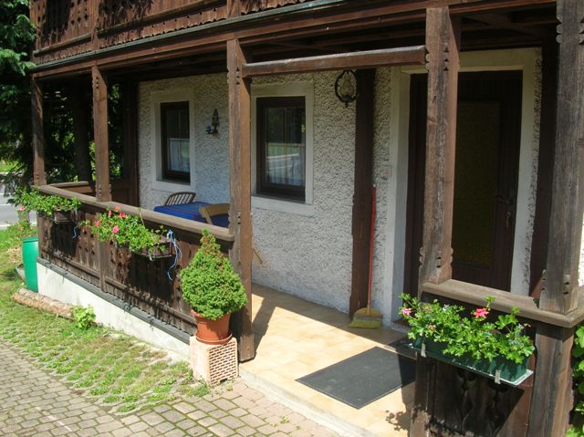 Terrasse der Ferienwohnung